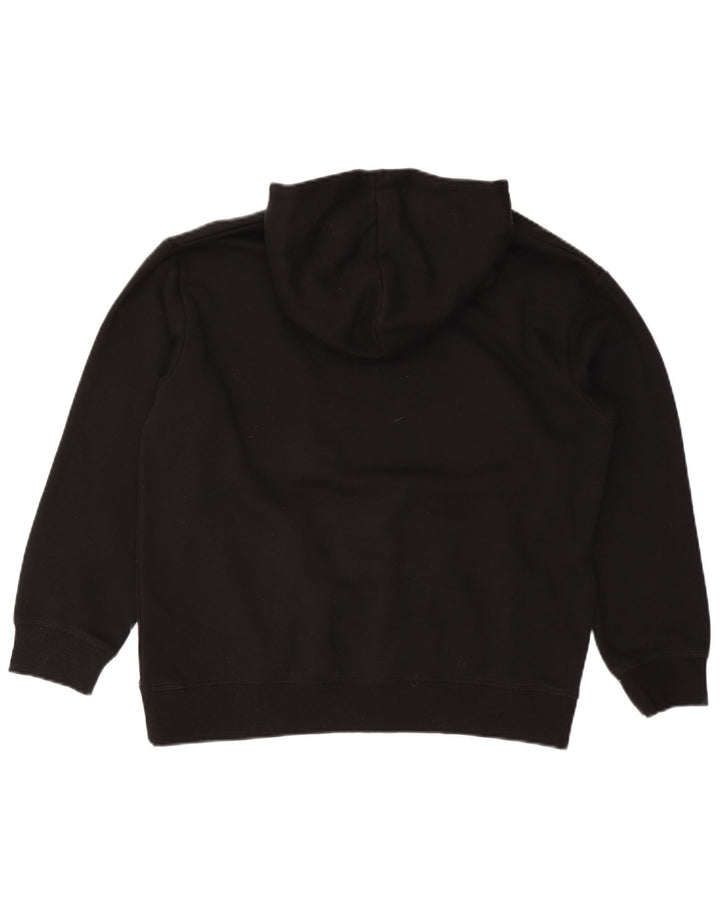 Męski sweter z kapturem UMBRO z grafiką, duży, czarny, bawełniany