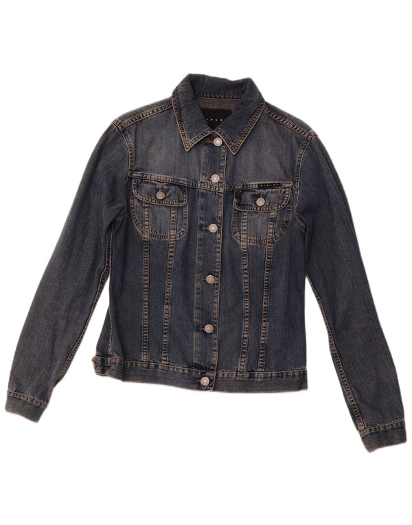 Damska kurtka dżinsowa SISLEY UK 10, mała, granatowa, bawełniana