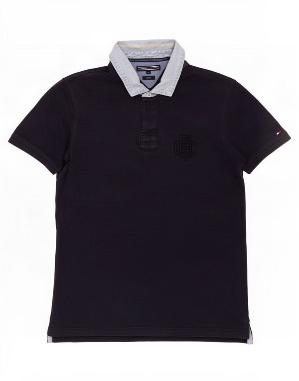 Męska koszulka polo do rugby Tommy Hilfiger Slim Fit XL, granatowa, bawełniana