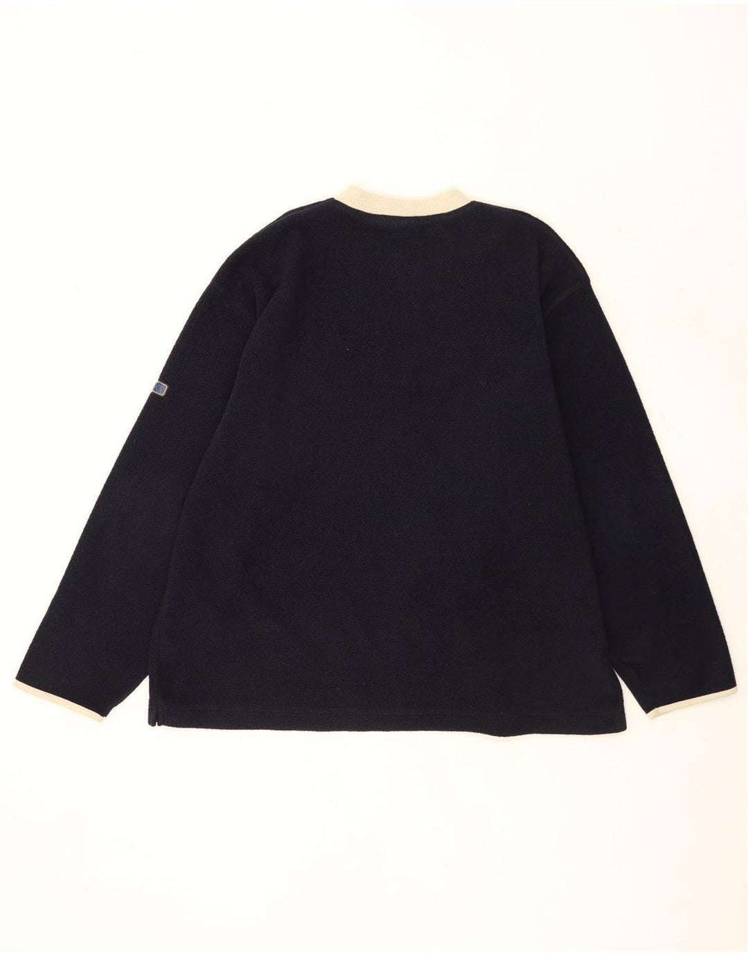 Męski sweter polarowy Asics 2XL, granatowy, poliester z blokami kolorów