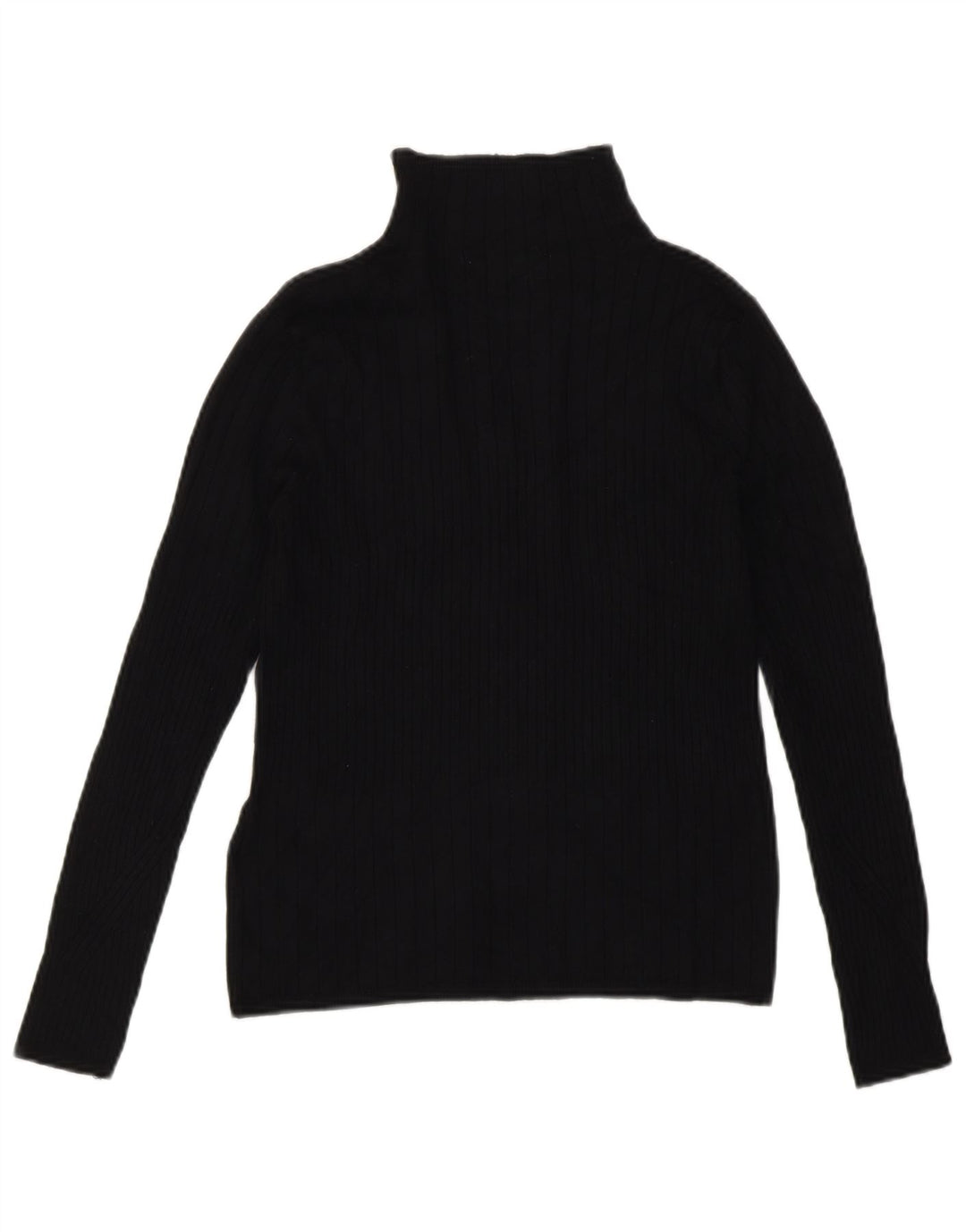 Marks & Spencer Damski sweter z golfem UK 10 Small, czarna wiskoza