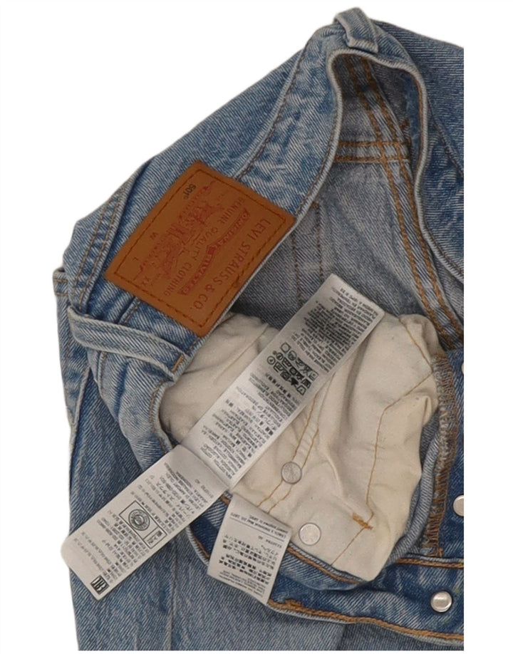 Damskie dżinsy Levi's 501 Straight W28 L28 Niebieskie bawełniane