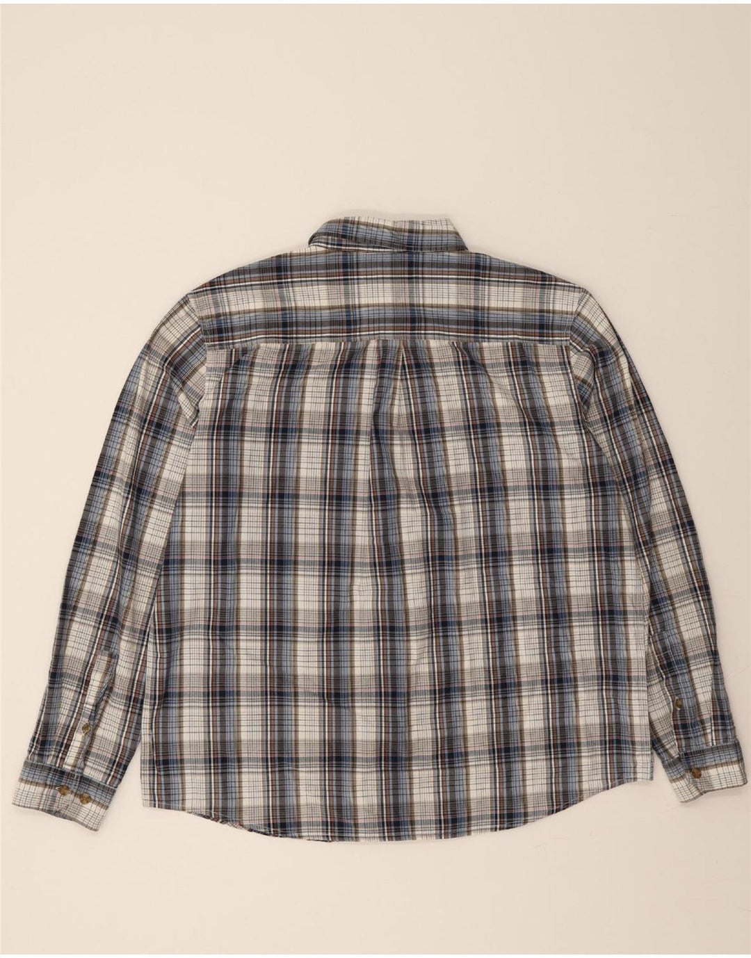 EDDIE BAUER Mens Shirt XL Grey Check Cotton Vintage Eddie Bauer and Second-Hand Eddie Bauer from Messina Hembry 
