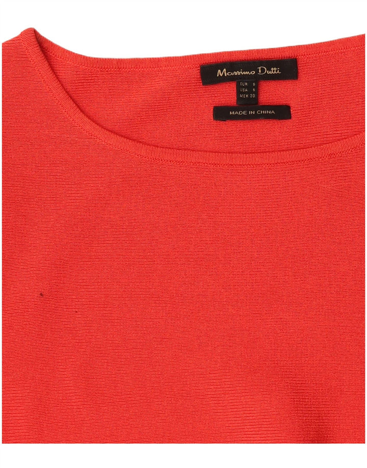 Bluzka damska Massimo Dutti Top UK 10 Small Red