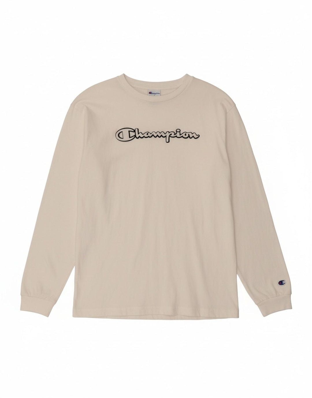 CHAMPION Mens Graphic Top Long Sleeve 2XL White Cotton