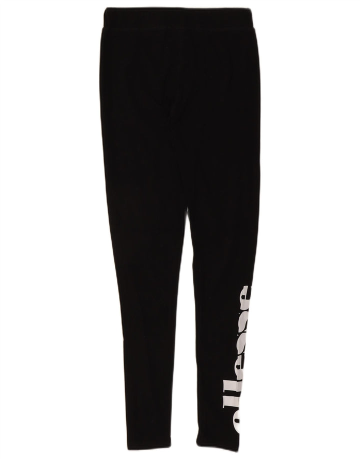 Damskie legginsy Ellesse Graphic UK 10 Small, czarne, bawełniane