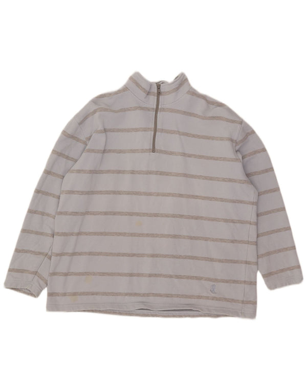 Damska bluza oversize Ralph Lauren UK 12 w średnie niebieskie paski