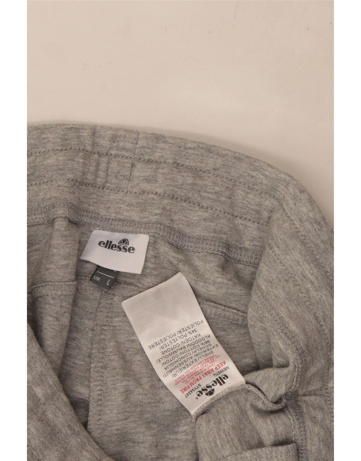 Męskie spodnie dresowe ELLESSE, duże, szare, bawełniane