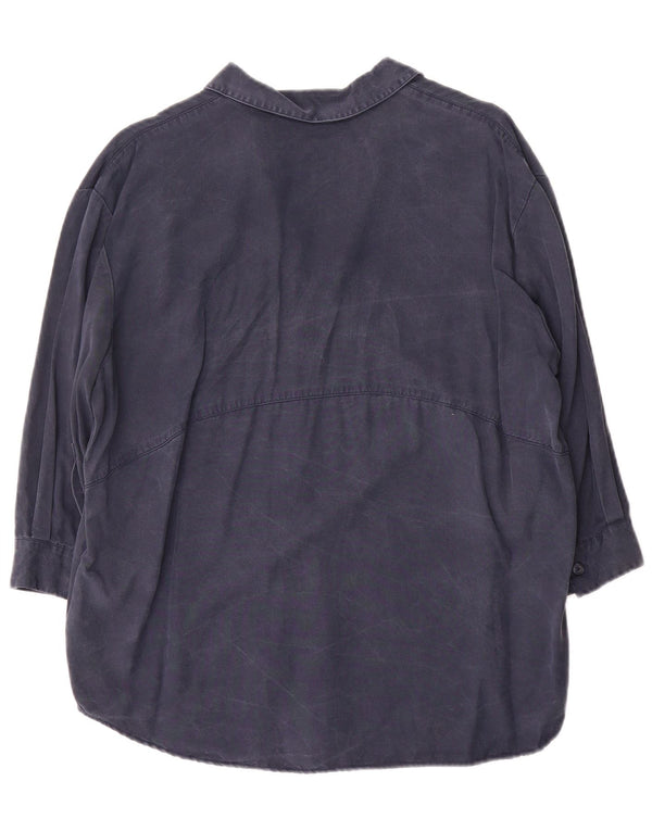 Damska bluzka oversize z rękawem 3/4 Jack Wills, UK 6 XS, granatowa, z lyocellu