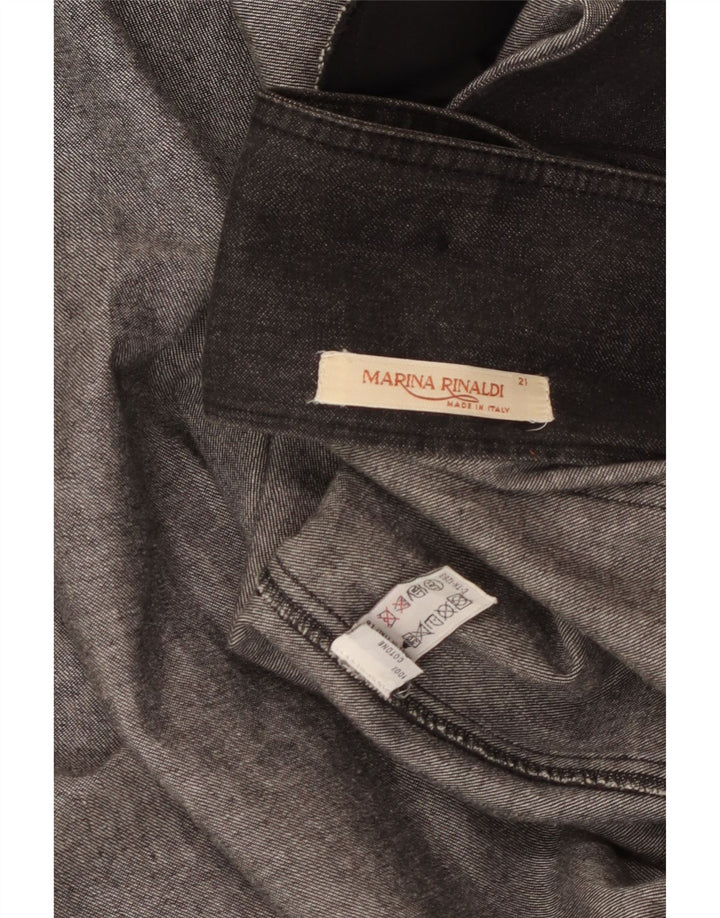 Damska marynarka Marina Rinaldi zapinana na 2 guziki, oversize, rozmiar 21, średnia czarna