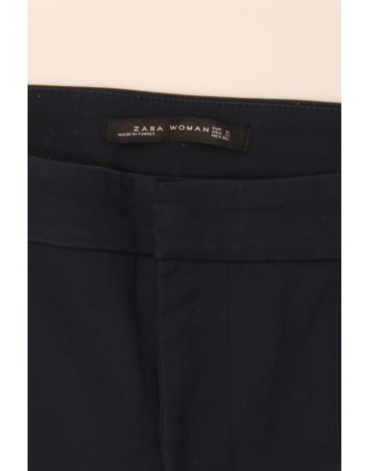 Spodnie damskie Zara Bootcut Chino, małe W29 L26 granatowe