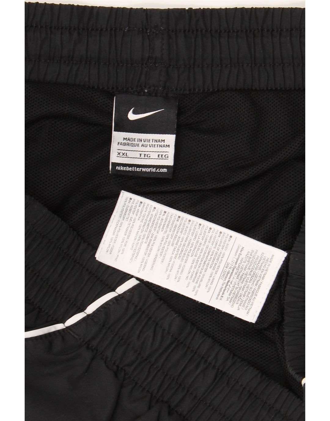 Męskie spodenki sportowe Nike z grafiką 2XL, czarny poliester