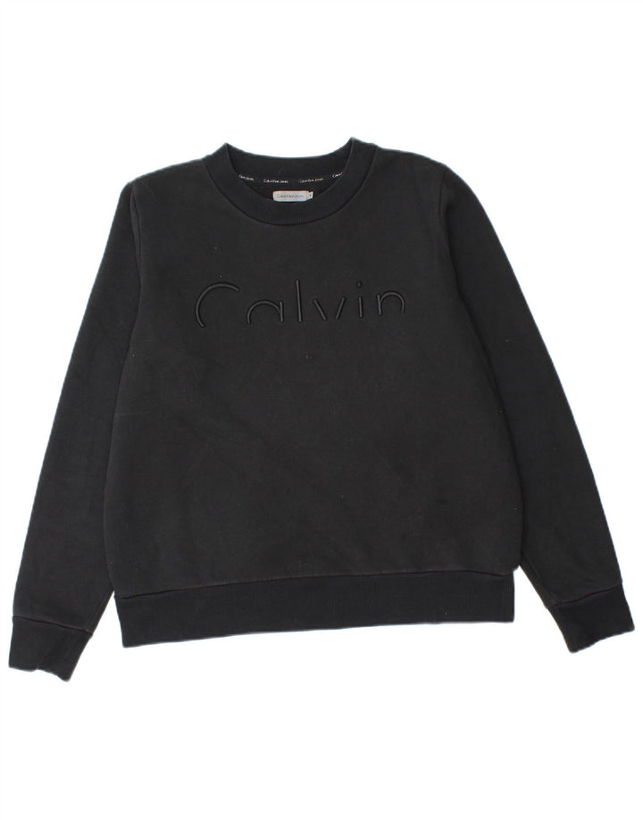Damska bluza z grafiką Calvin Klein Jeans UK 14, średnia czarna