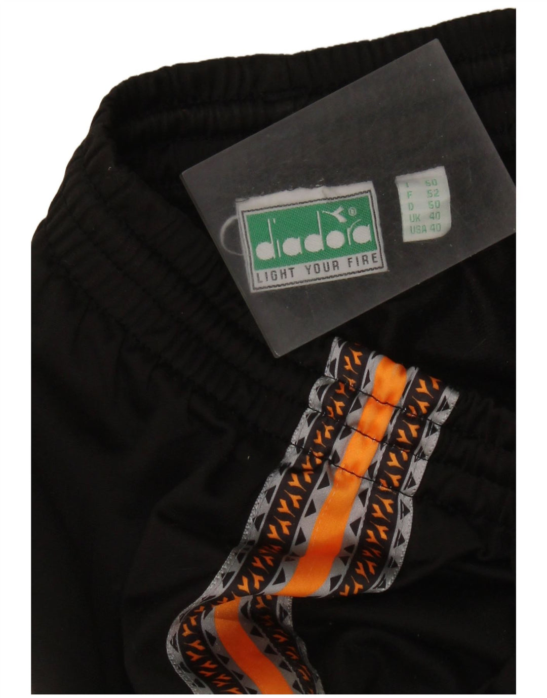 Męskie spodnie dresowe DIADORA UK 40 w kolorze średniej czerni