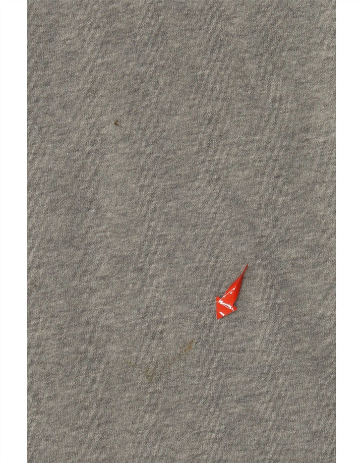 Męski sweter z kapturem i grafiką TOMMY HILFIGER Średni szary, bawełniany w bloki kolorów