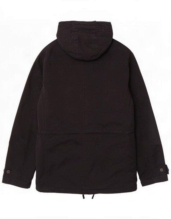 Męski płaszcz wiatrówka z kapturem Sherpa Tommy Hilfiger UK 40 Large Black Modern