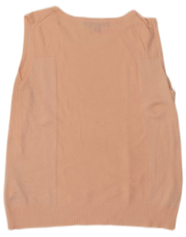Bezrękawnik damski Brooks Brothers UK 14, duży, różowy, bawełniany