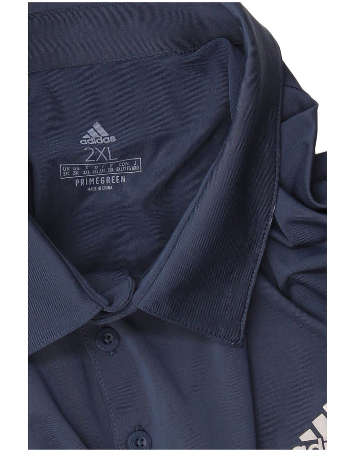 Męska koszulka polo Adidas Primegreen 2XL granatowa
