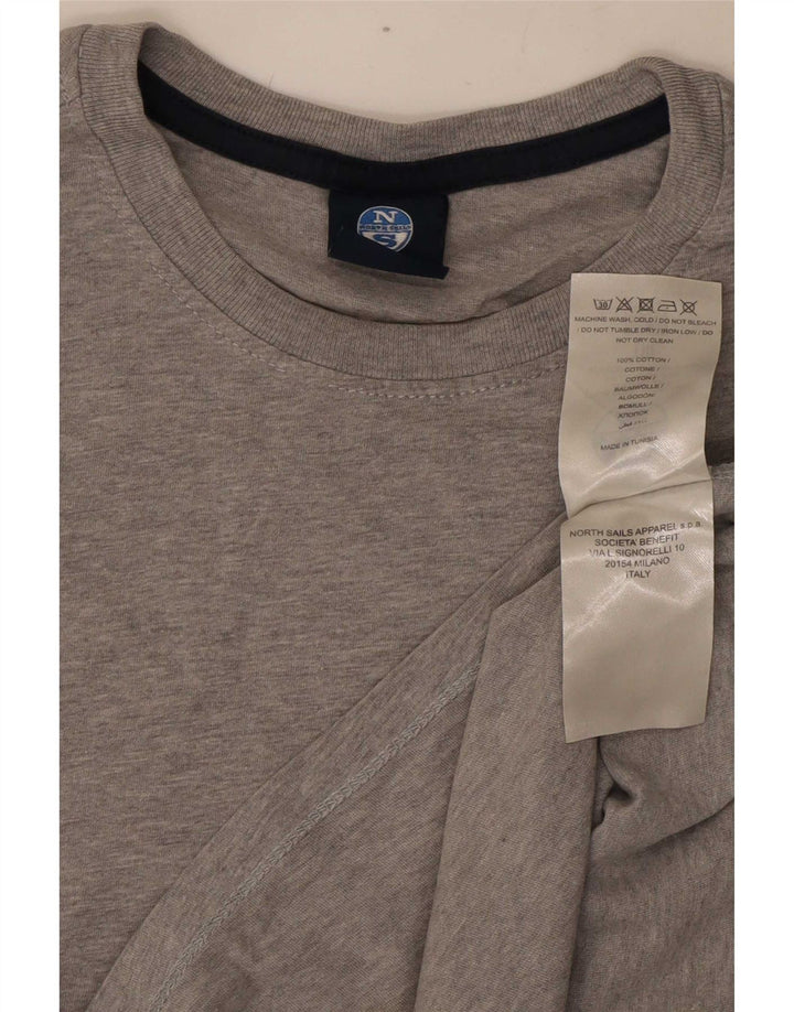 T-shirt męski North Sails, bawełniany, w kolorze średnioszarym