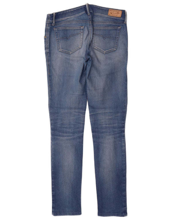 Diesel Damskie Guppe Skinny Jeans W27 L30 Niebieskie bawełniane