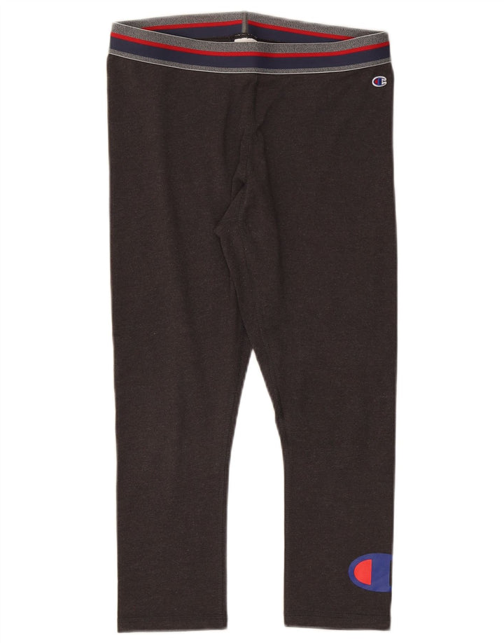 Damskie legginsy Champion Graphic Capri UK 12 Średniobrązowe bawełniane