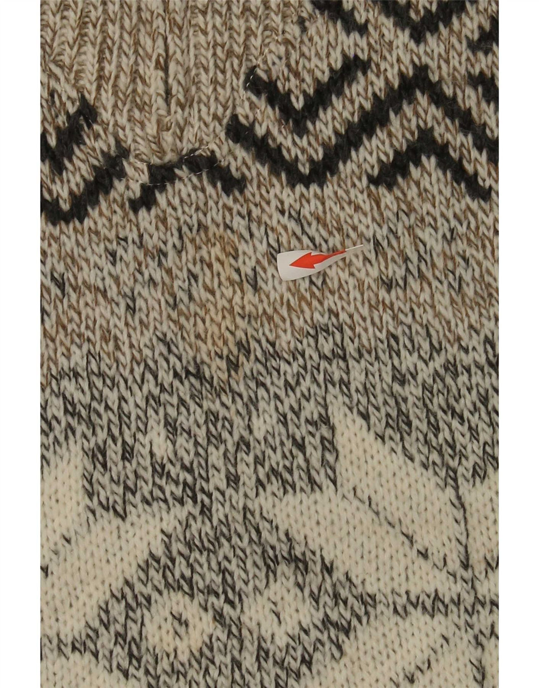 Męski sweter C&A Canda z zamkiem błyskawicznym, średnio beżowy, akryl Fair Isle