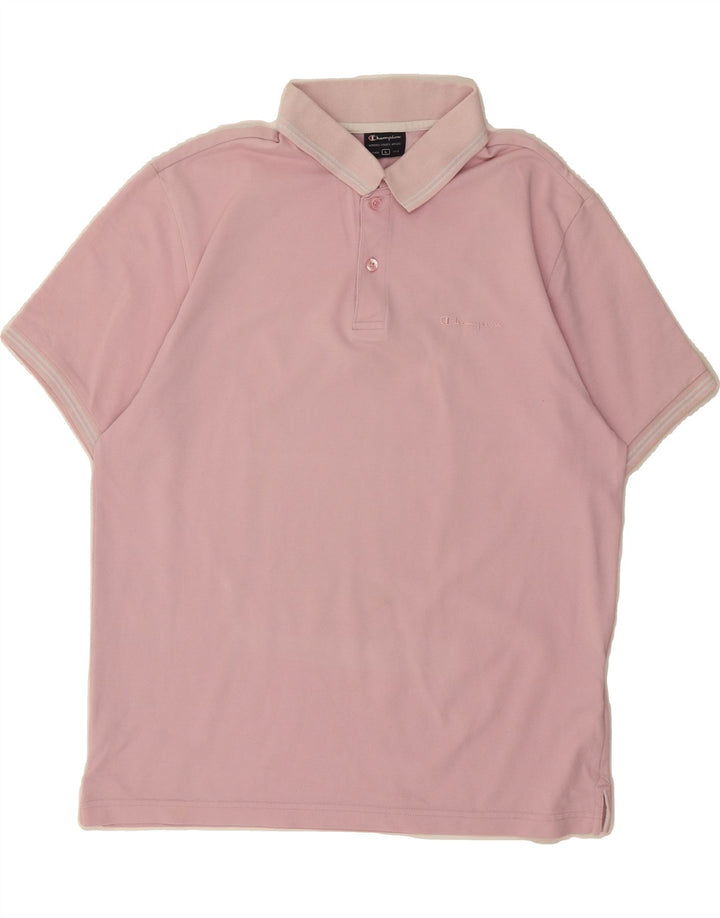 CHAMPION Mens Polo Shirt Large Pink Cotton Vintage Champion and Second-Hand Champion from Messina Hembry 