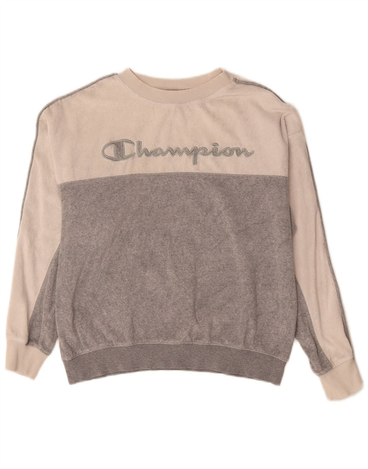 Damska bluza z grafiką CHAMPION UK 14 w kolorze średnioszarym
