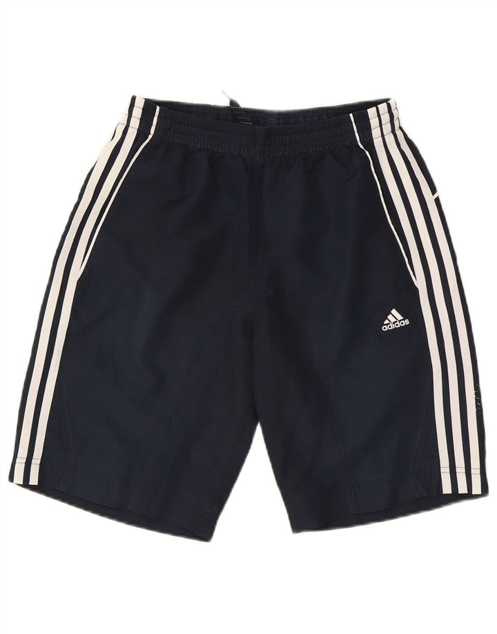 ADIDAS Boys Graphic Sport Shorts 15-16 Years  Navy Blue Polyester
