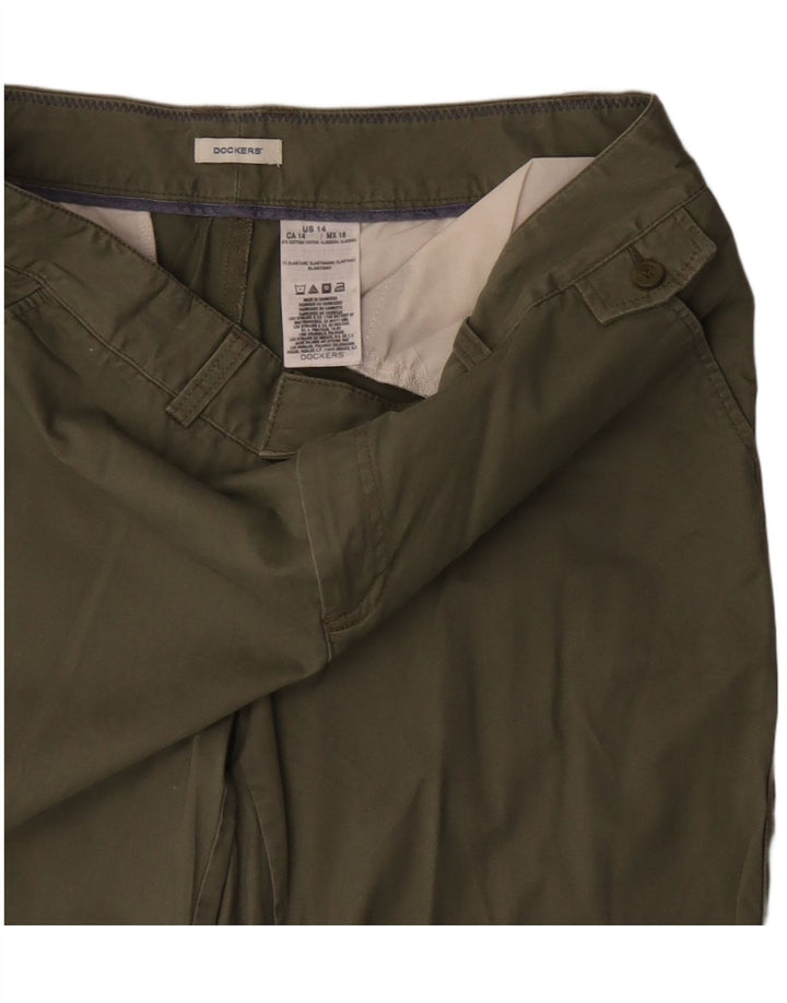 Damskie spodenki chino DOCKERS US 14 XL W36, bawełna khaki