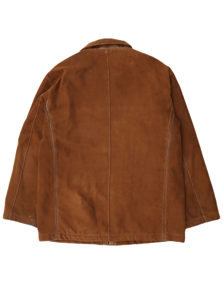 Vintage męska kurtka wiatrówka EU 56 3XL brązowa