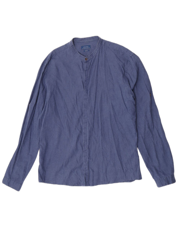 Koszula męska Zara Slim Fit XL granatowa