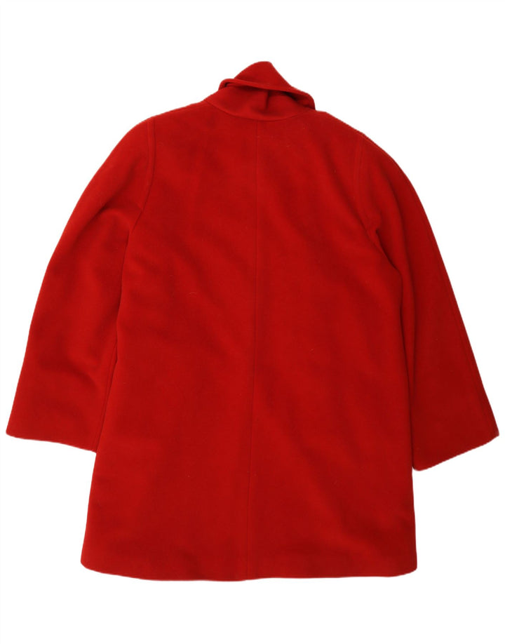 Płaszcz damski w stylu vintage IT 47 XL, czerwona wełna