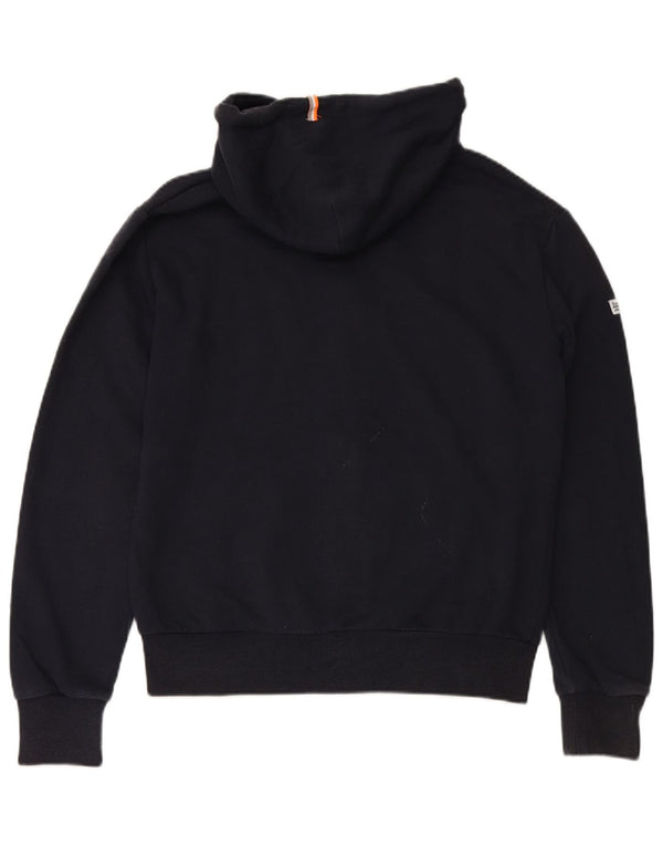 SUPERDRY Męski sweter z kapturem i zamkiem błyskawicznym, duży, granatowy, bawełniany