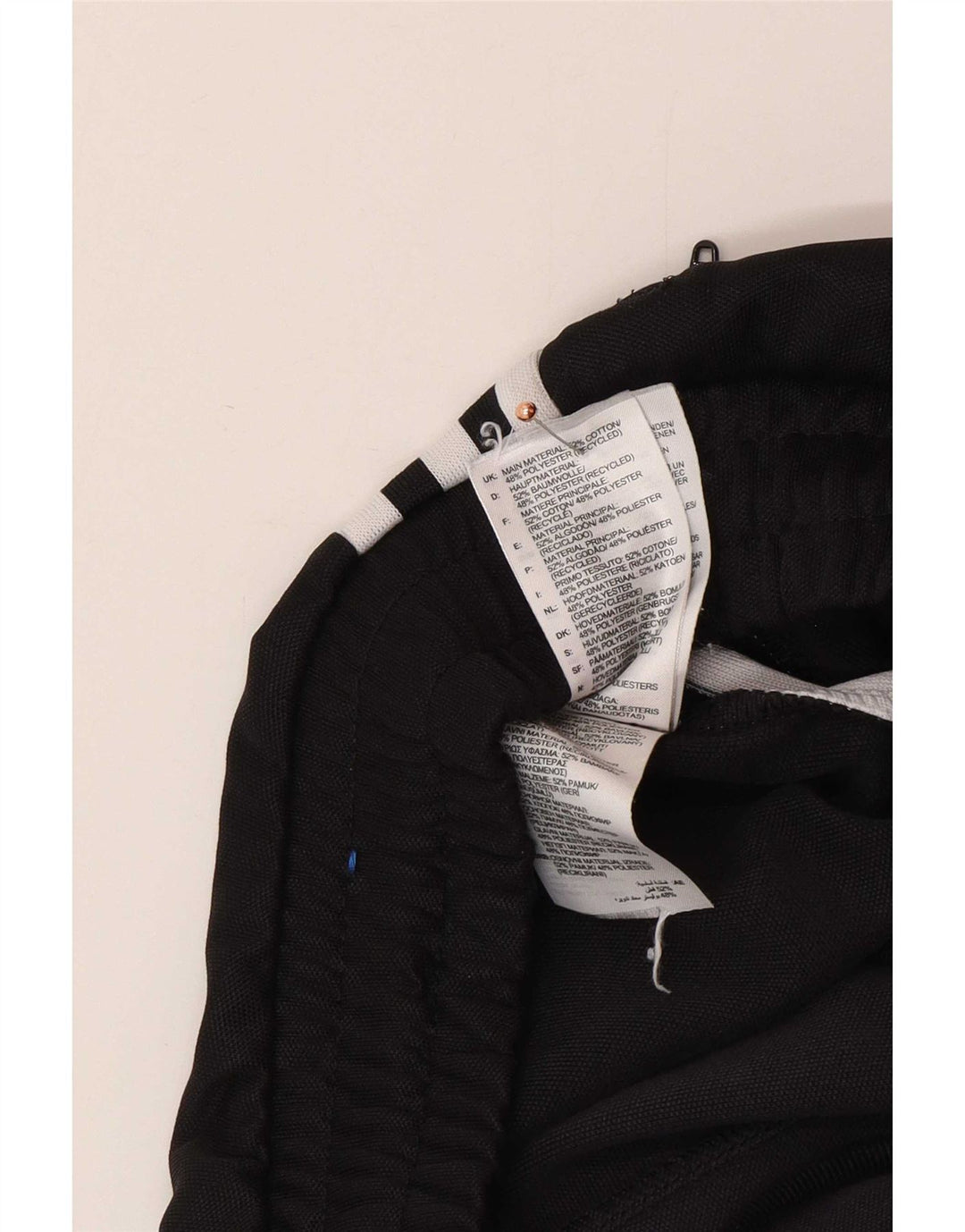 Męskie spodnie dresowe Adidas, średnie czarne, bawełniane
