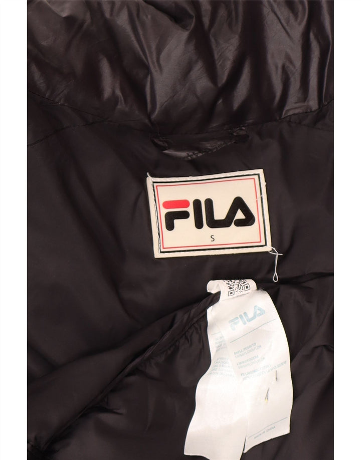 Męska wyściełana kurtka Fila o luźnym kroju UK 36, mały, czarny nylon