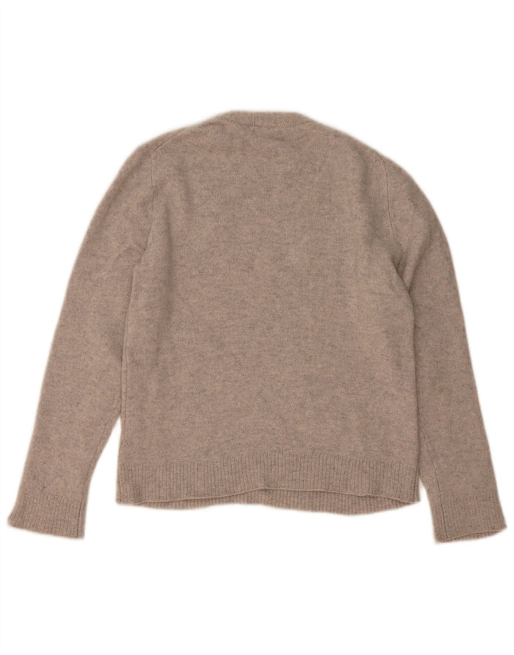 Sweter damski Massimo Dutti z okrągłym dekoltem UK 14, średni szary nakrapiany