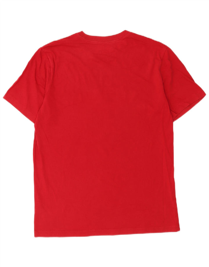 Męski T-shirt z grafiką Jordan o standardowym kroju, bawełniany, średni czerwony