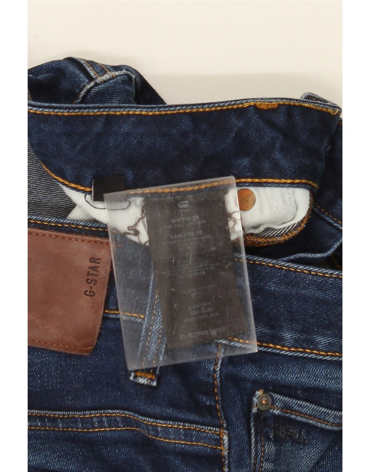 Męskie jeansy slim G-STAR W32 L32 Granatowa bawełna