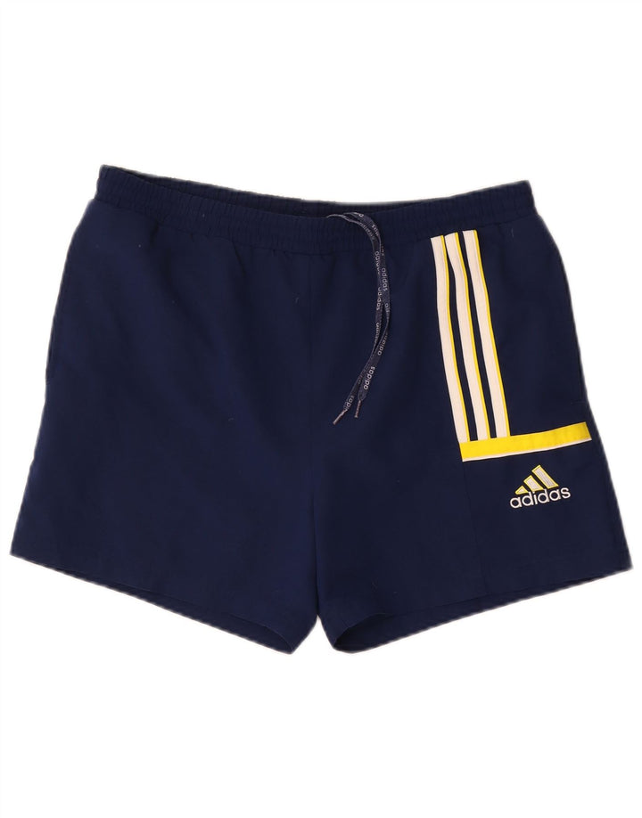 Męskie spodenki sportowe Adidas, średni granatowy poliester