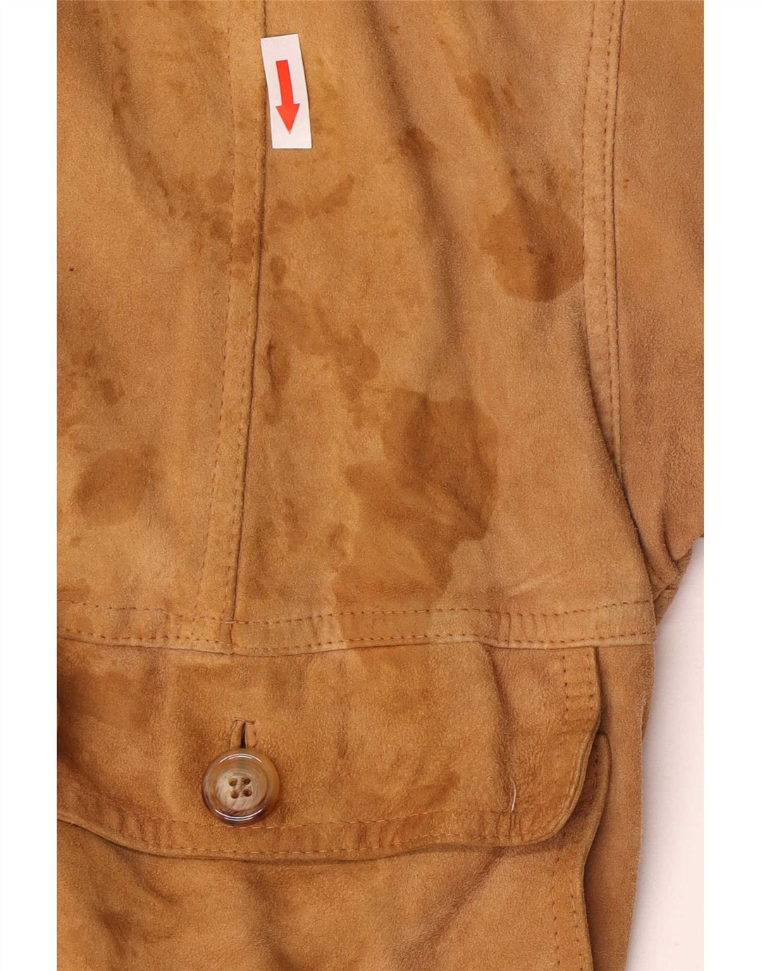 Vintage męska zamszowa kurtka bomber IT 54 2XL brązowa retro