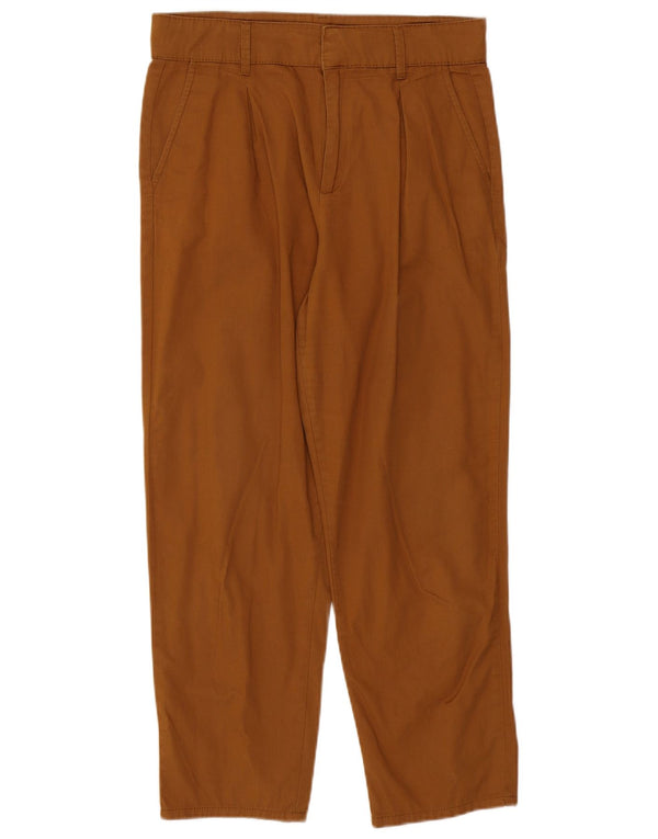 Damskie spodnie chino z wysokim stanem, duże W30 L27, Zara, brązowe