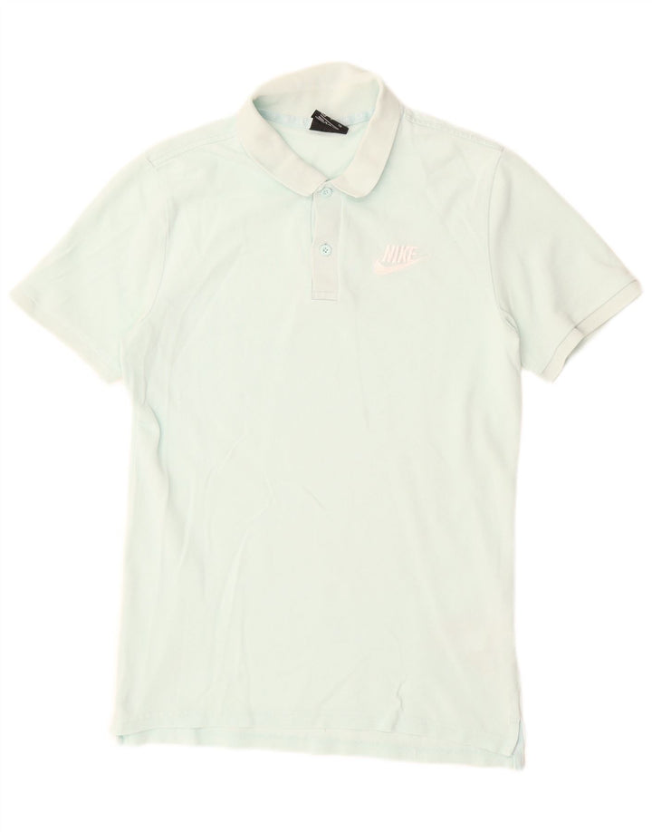 Męska koszulka polo Nike, mała, turkusowa, bawełniana