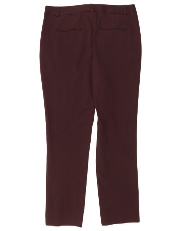 Damskie spodnie garniturowe Reiss UK 10 Small W28 L26 Burgundowy poliester