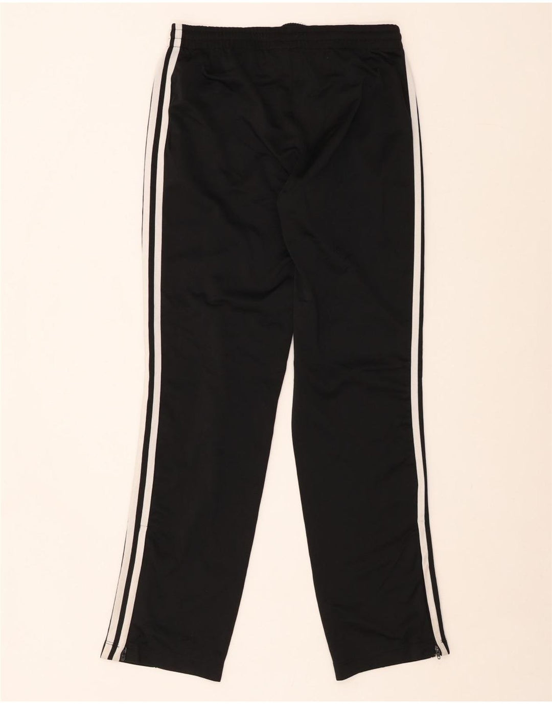 Damskie spodnie dresowe ADIDAS UK 8, małe, czarne, poliestrowe
