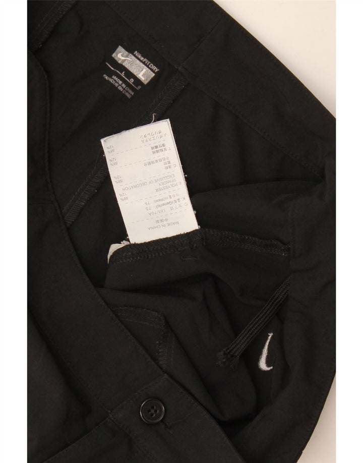Damskie spodenki na co dzień Nike, duże, W32, czarne, poliestrowe