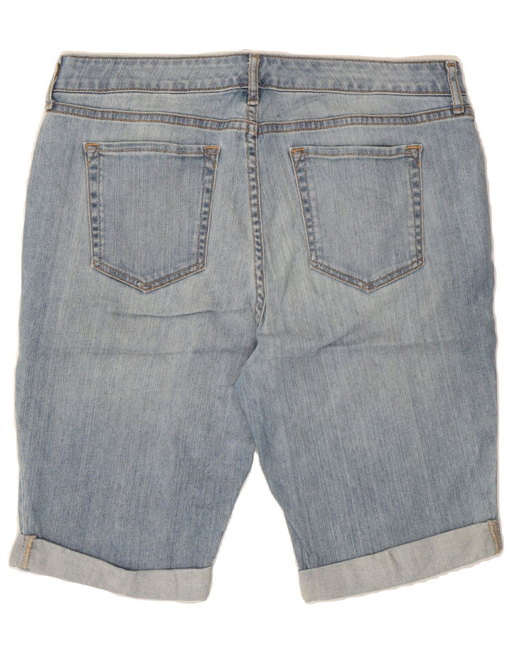 EDDIE BAUER Womens Slightly Curvy Denim Shorts US 10 Large W36  Blue Vintage Eddie Bauer and Second-Hand Eddie Bauer from Messina Hembry 