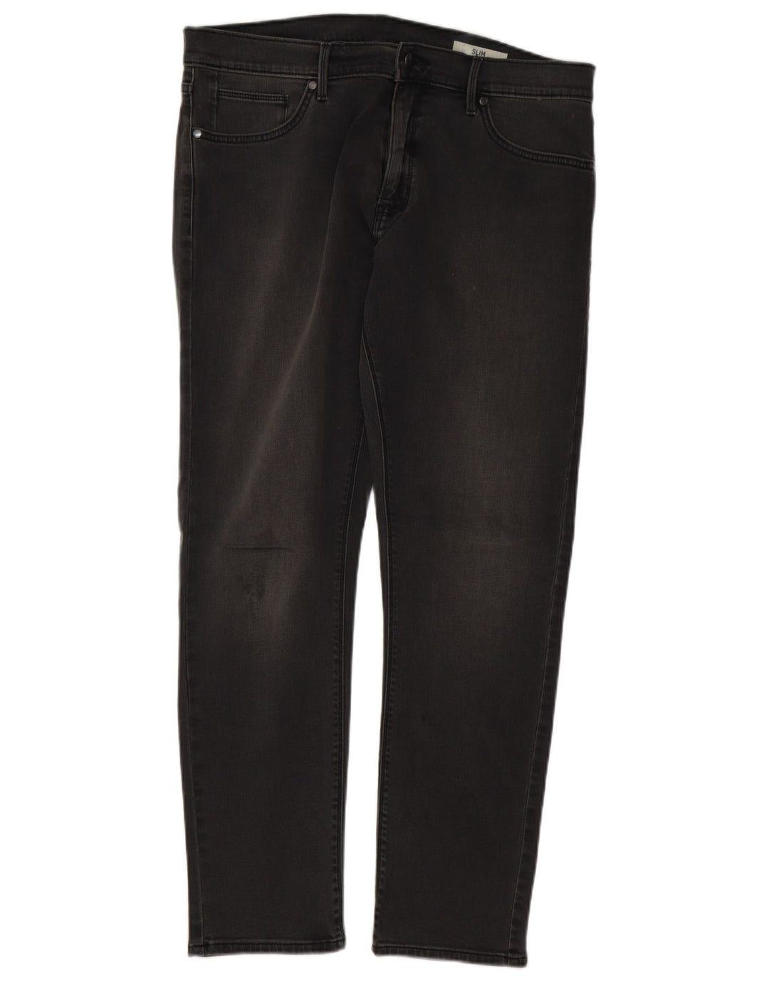 Marks & Spencer Męskie jeansy slim W36 L31 Szara bawełna