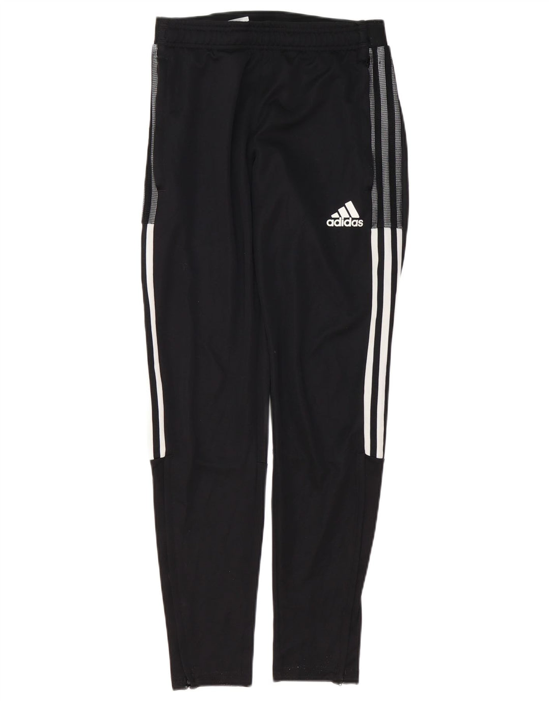 Damskie spodnie dresowe Adidas Aeroready UK 8, małe, czarne, poliestrowe