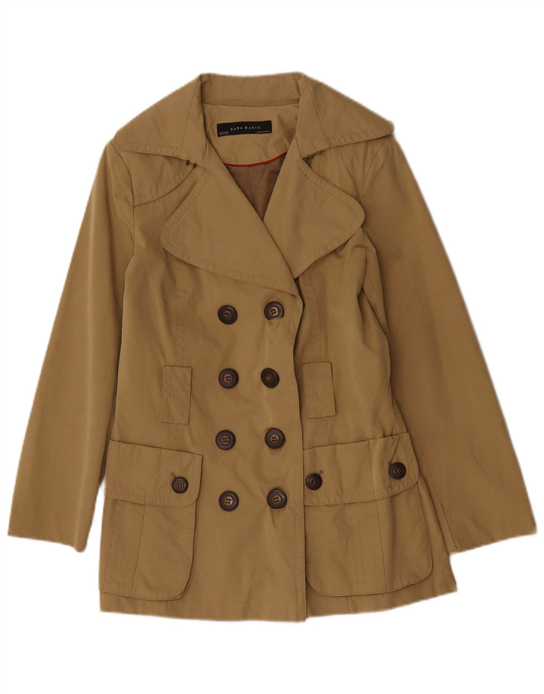 Damski trencz Zara UK 14, średni khaki